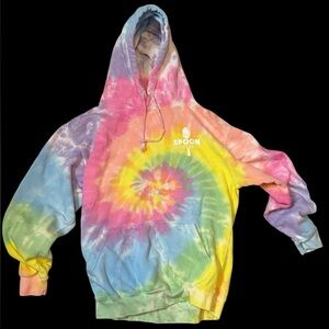 Spoon University Tie-Dye Hoodie M